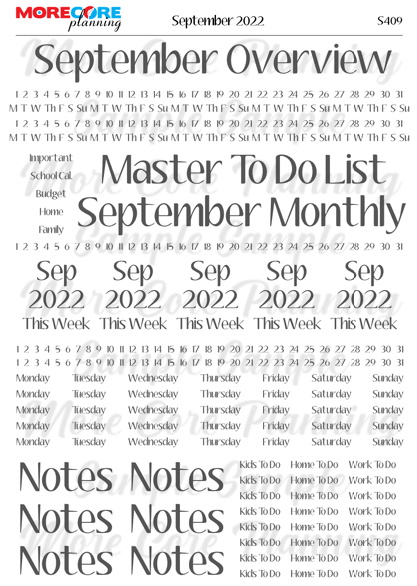 September Overview